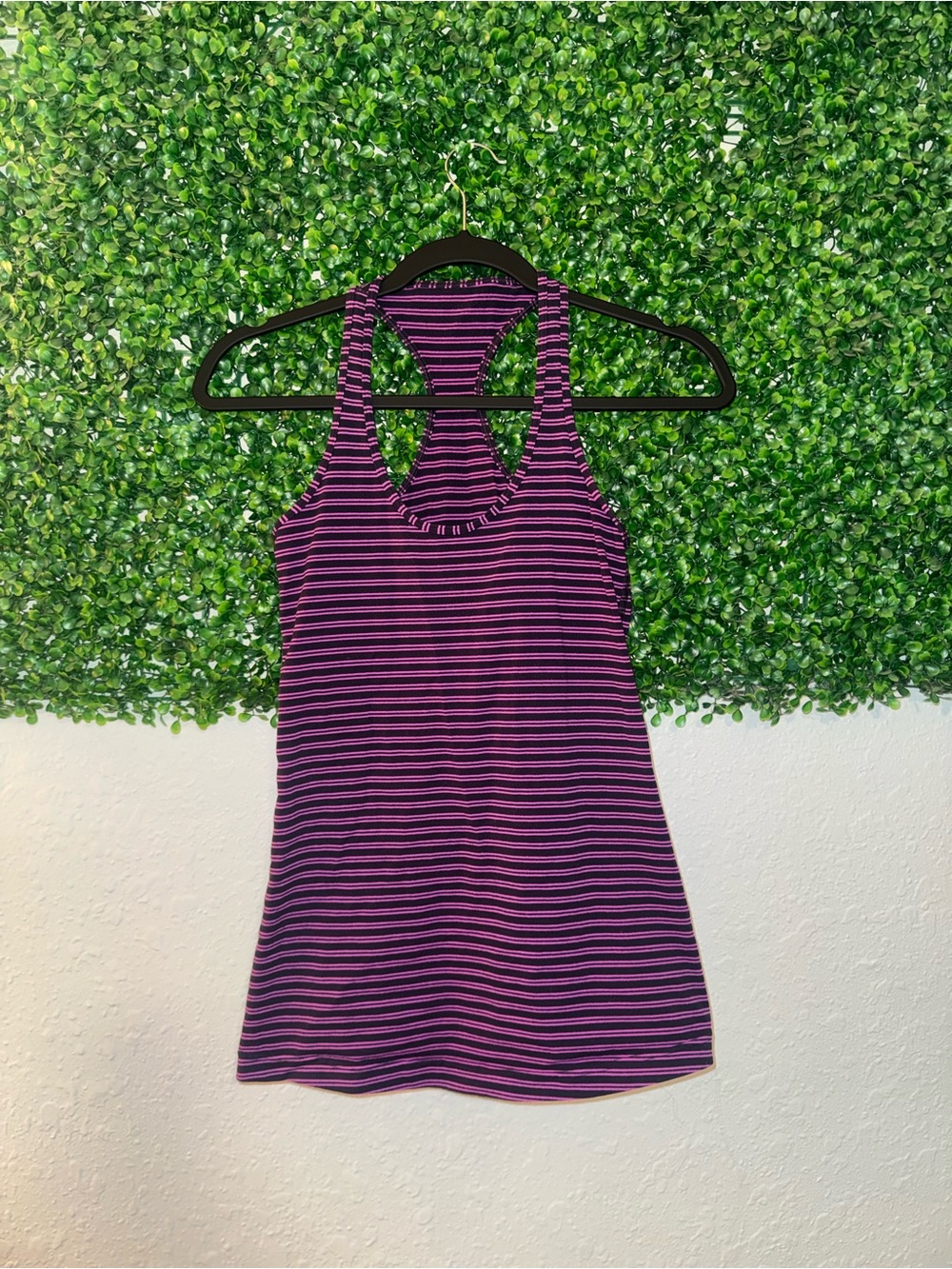 Lululemon Racerback Hyper Stripe Raspberry Glo Light / Plum - Picture 4 of 5